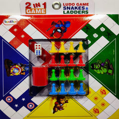 LSW-09 2 IN 1 LUDO GAME (MEDIUM) Default Title - MamasJan Toys