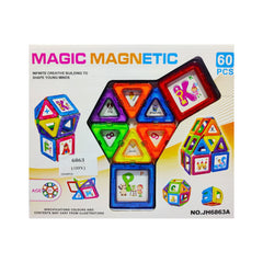 6863 MAGNETIC BLOCKS 60 PCS Default Title - MamasJan Toys