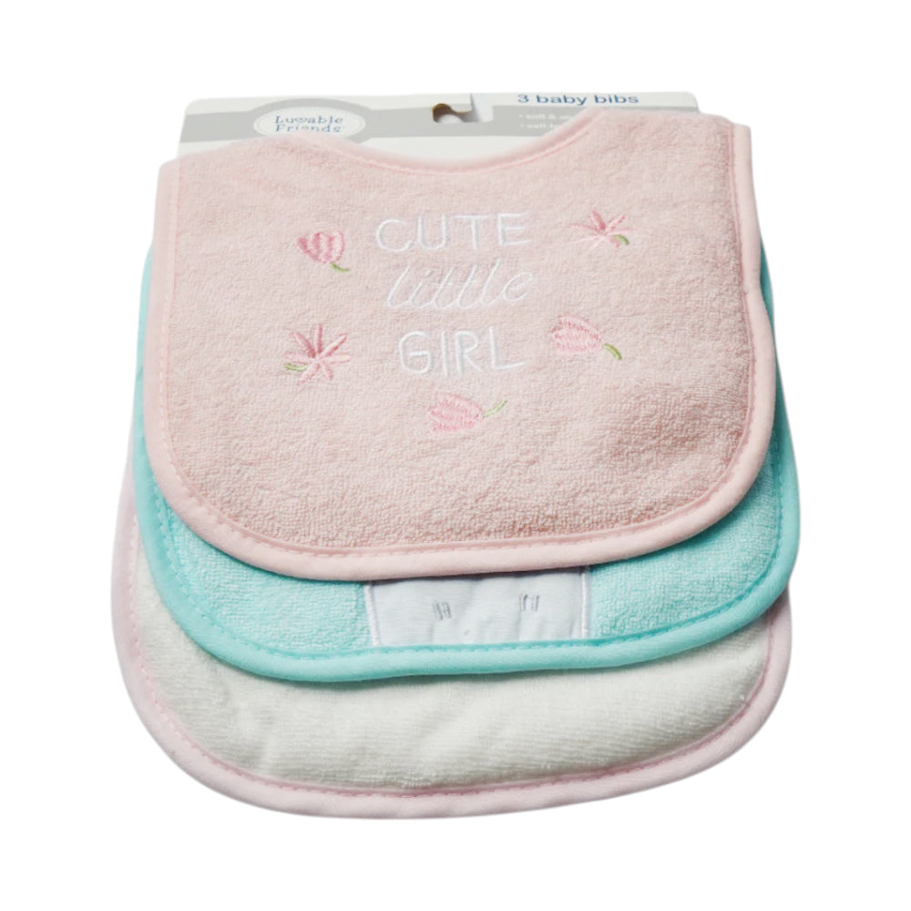 BABY BIB 3PC PACK MDW-23 CHI 01792 Default Title - MamasJan KidsWear