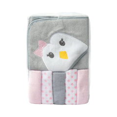 BABY BATH TOWEL HOODED W 5PC FACE TOWEL MDW-23 CHI 05258 Default Title - MamasJan KidsWear