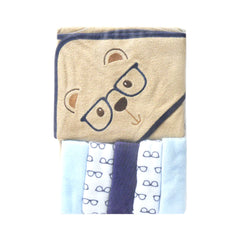 BABY BATH TOWEL HOODED W 5PC FACE TOWEL MDW-23 CHI 05266 Default Title - MamasJan KidsWear
