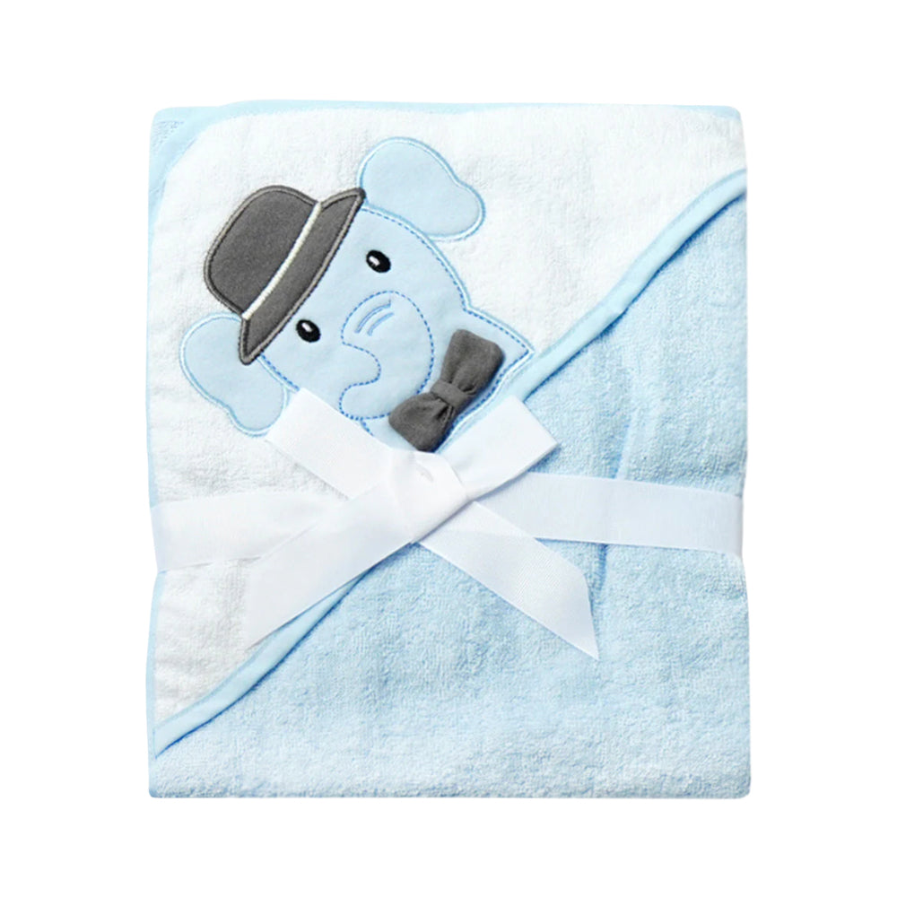 BABY BATH TOWEL HOODED MDW-23 CHI 00069CH Default Title - MamasJan KidsWear