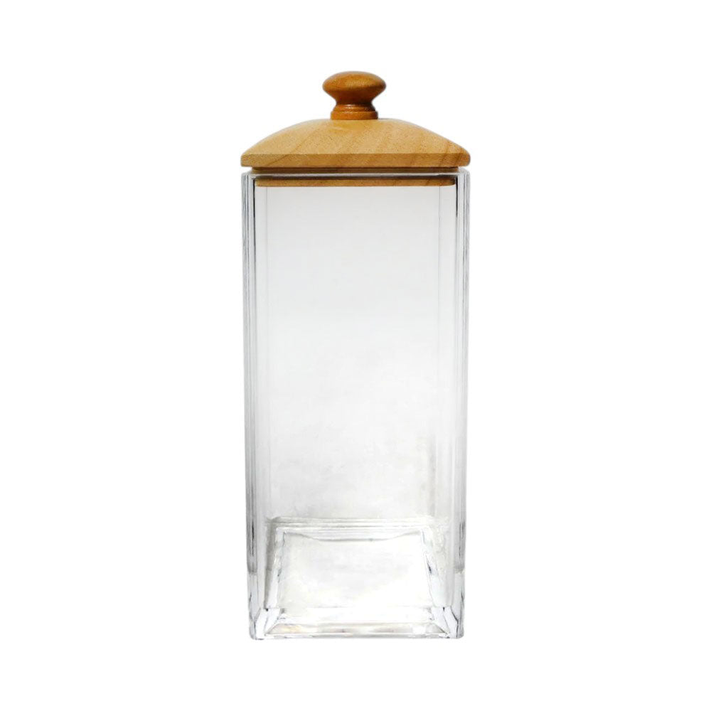 JAR ACRYLIC WOOD LID IR F3029A Default Title - MamasJan Crockery