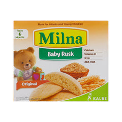MILNA CEREAL BABY RUSK ORIGINAL 6 MONTH 130 GM Default Title - MamasJan Grocery