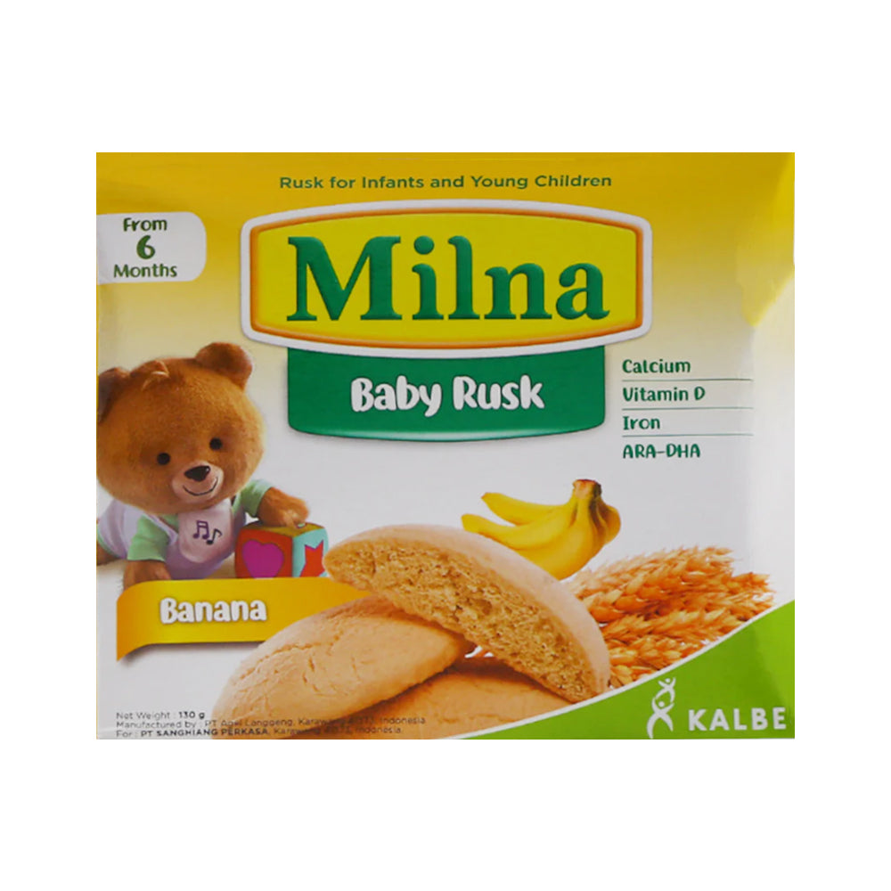 MILNA CEREAL BABY RUSH BANANA 6 MONTH 130 GM Default Title - MamasJan Grocery