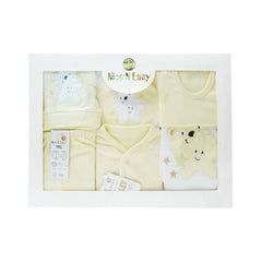 BABY GIFT SET 7PCS NICE & EASY MZW-23 YELLOW Default Title - MamasJan KidsWear