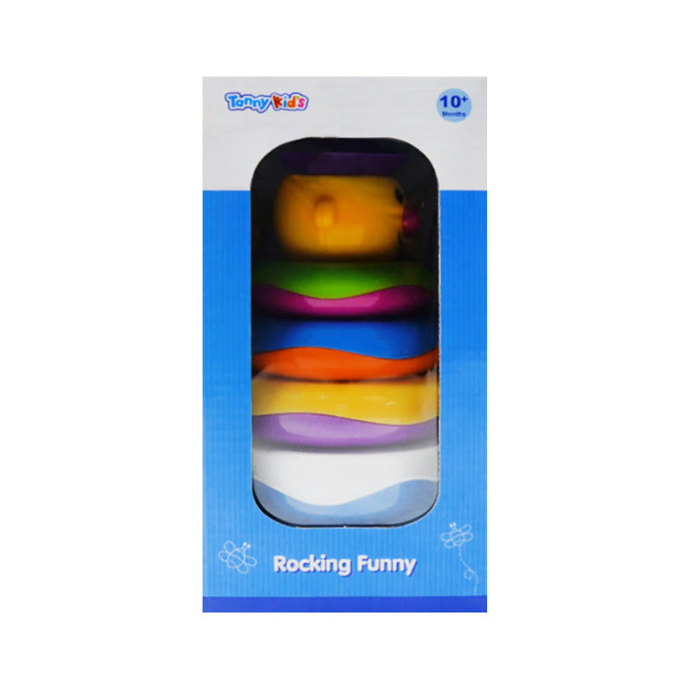 TY9063 TANNY KIDS ROCKING FUNNY RINGS STACKING ID Default Title - MamasJan Toys