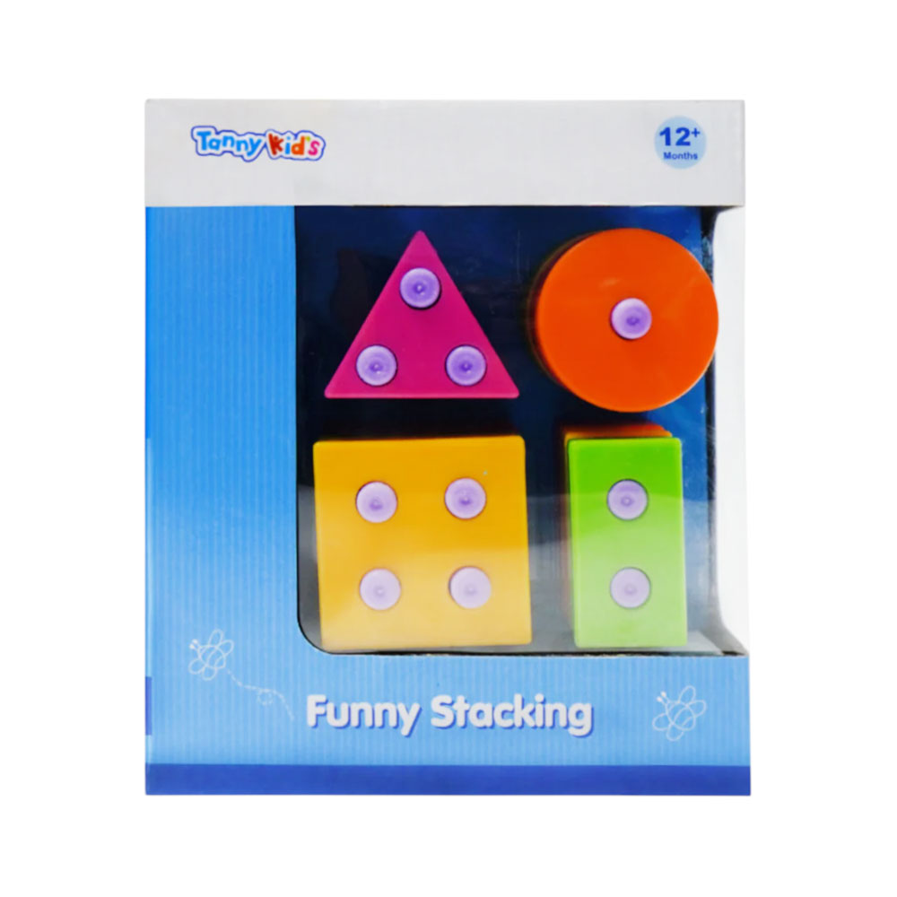 TY9061 TANNY KIDS FUNNY STACKING SHAPES ID Default Title - MamasJan Toys