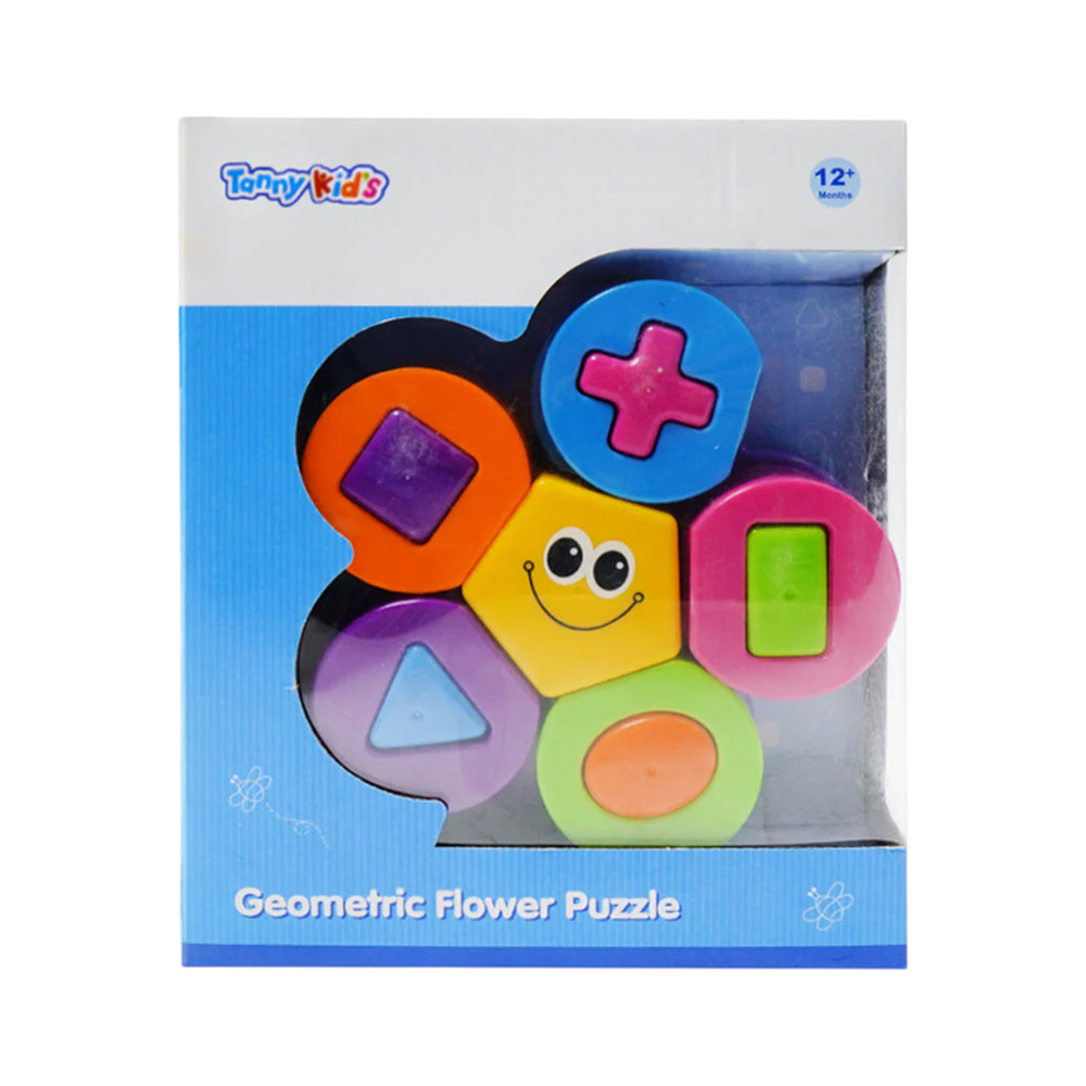 TY9073 TANNY KIDS GEOMETRIC FLOWER PUZZLE ID Default Title - MamasJan Toys