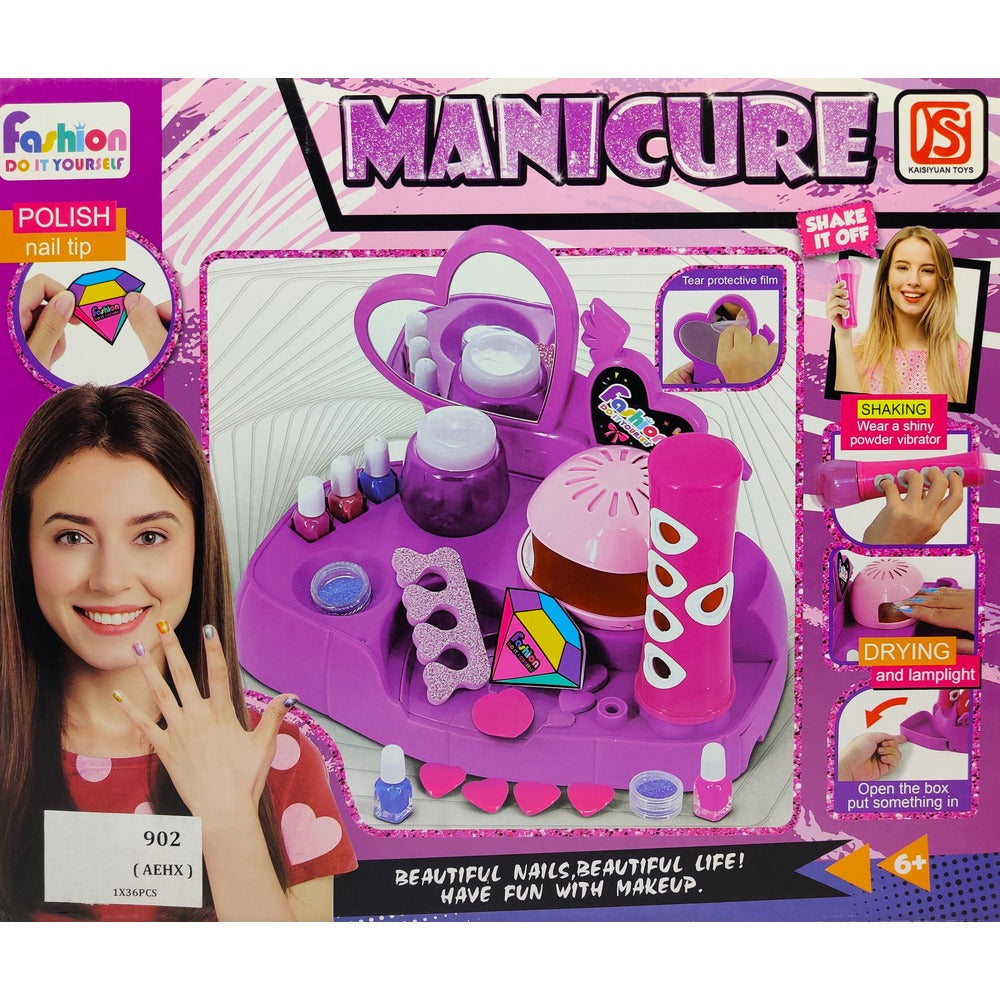 902 FASHION NAIL MANICURE SET Default Title - MamasJan Toys