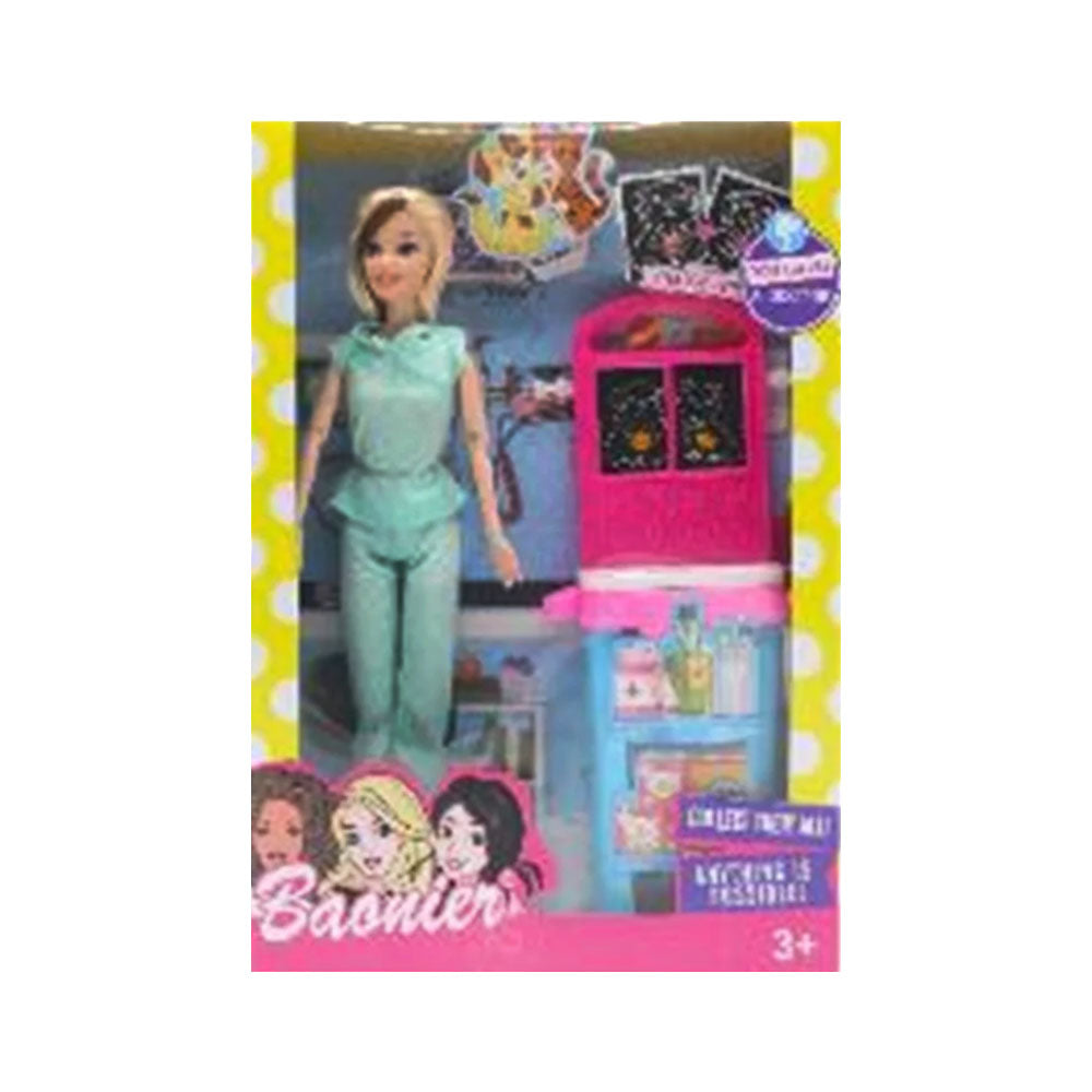 JJ8686-1 BAARIER DOCTOR DOLL SET Default Title - MamasJan Toys
