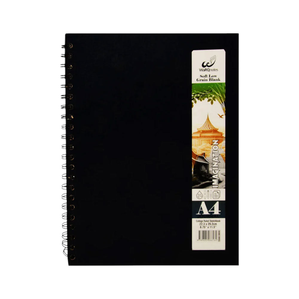 6616 WARQNOTES SKETCH BOOK A4 HARD COVER IMAGINATION (RING) Default Title - MamasJan Toys