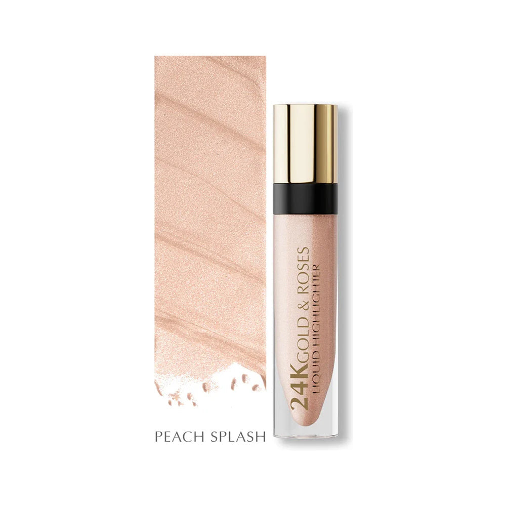 24K GOLD & ROSES LIQUID HIGHLIGHTER (PEACH SPLASH) Default Title - MamasJan Makeup
