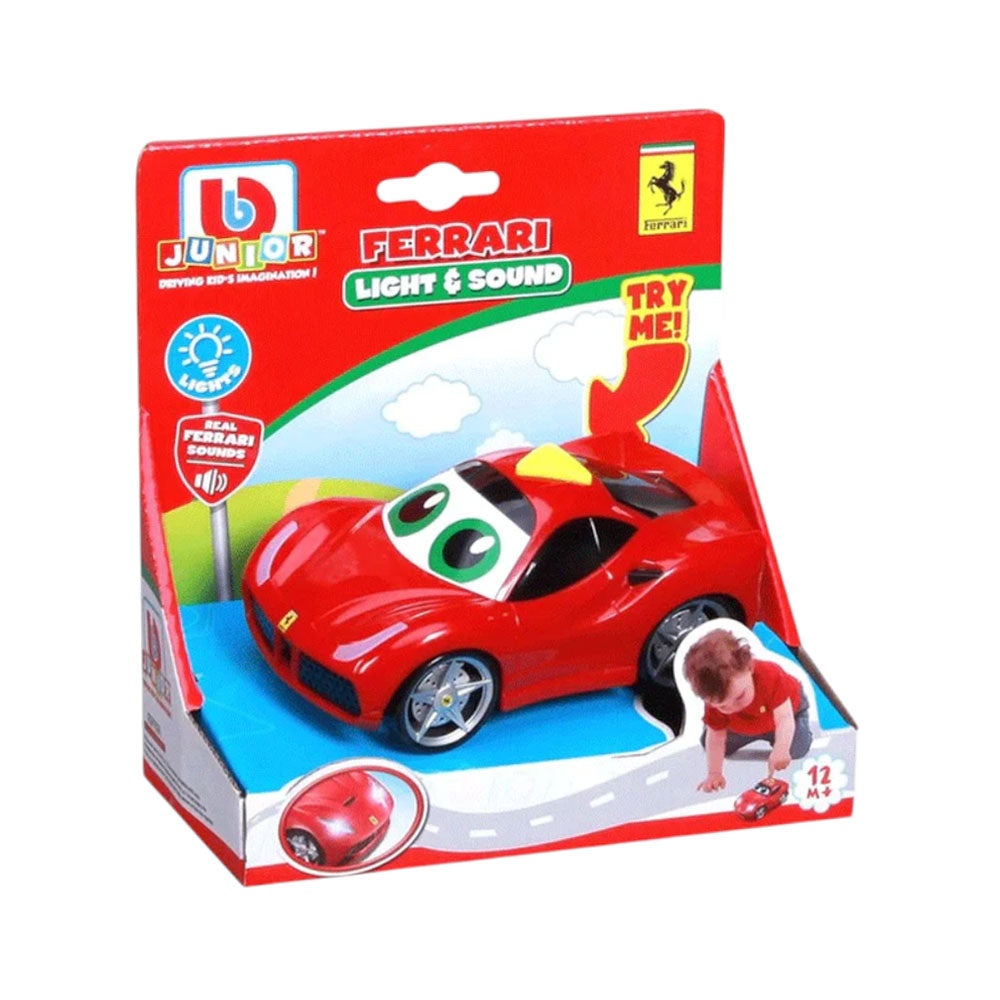 81002 BJ FERRARI CAR W-TRIANGLE BUTTON Default Title - MamasJan Toys