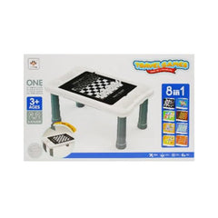 JF378-83 TRAVEL CHESS GAME TABLE 8IN1 Default Title - MamasJan Toys