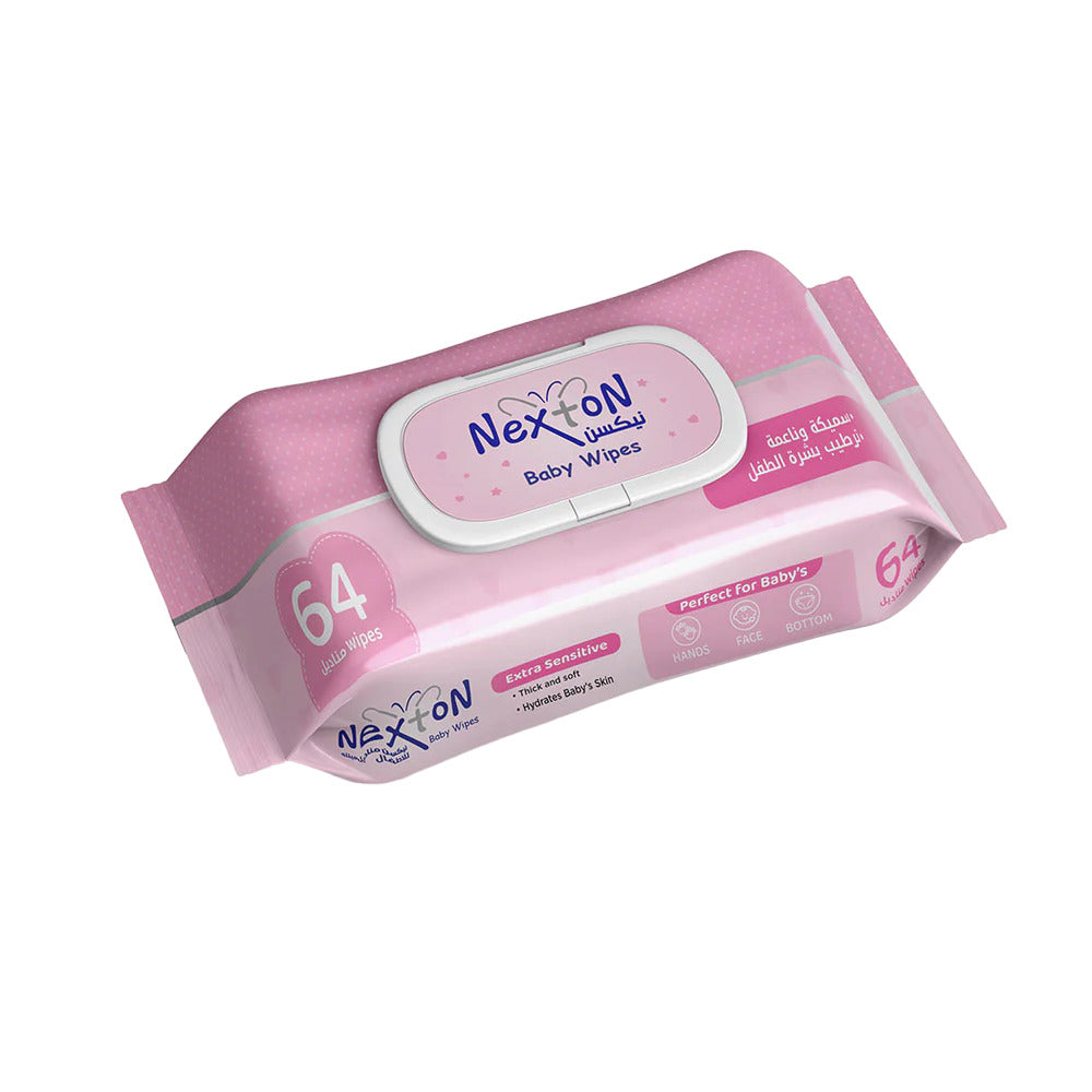 NEXTON BABY WIPES 64-PCS Default Title - MamasJan Grocery Nonfood