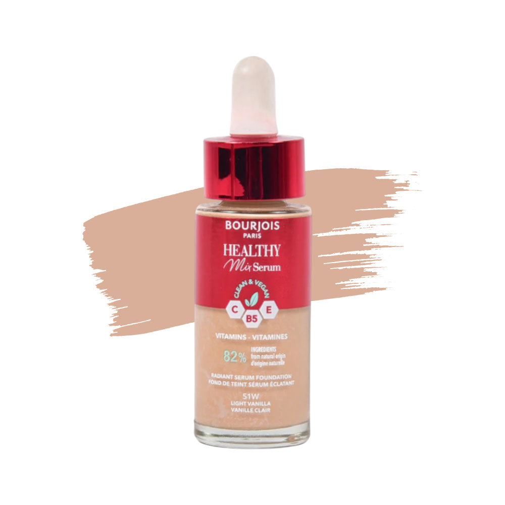 BOURJOIS HEALTHY MIX SERUM FOUNDATION MAKEUP BASE 51 LIGHT Default Title - MamasJan Makeup