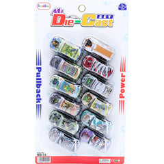 MD-12 PULL BACK CARS 12PCS IN CARD Default Title - MamasJan Toys