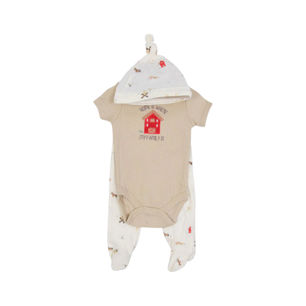 BOYS S/S 3PC BODY SUIT MZS-24 3-6M BP11203-BP11208 Default Title - MamasJan KidsWear