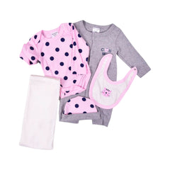 BABY GIFT SET HANGER 5PC MZW-24 0-3M 239-067 Default Title - MamasJan KidsWear