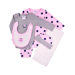 BABY GIFT SET HANGER 5PC MZW-24 0-3M 239-068 Default Title - MamasJan KidsWear