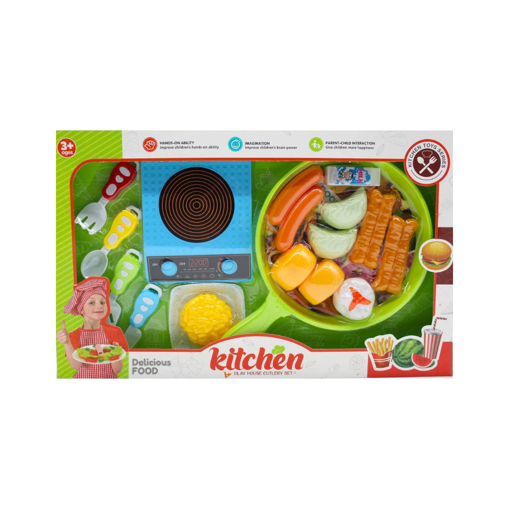 668-25 FAST FOOD KITCHEN W-PAN Default Title - MamasJan Toys