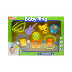 9804R BABY RING RATTLE SET 7PCS Default Title - MamasJan Toys