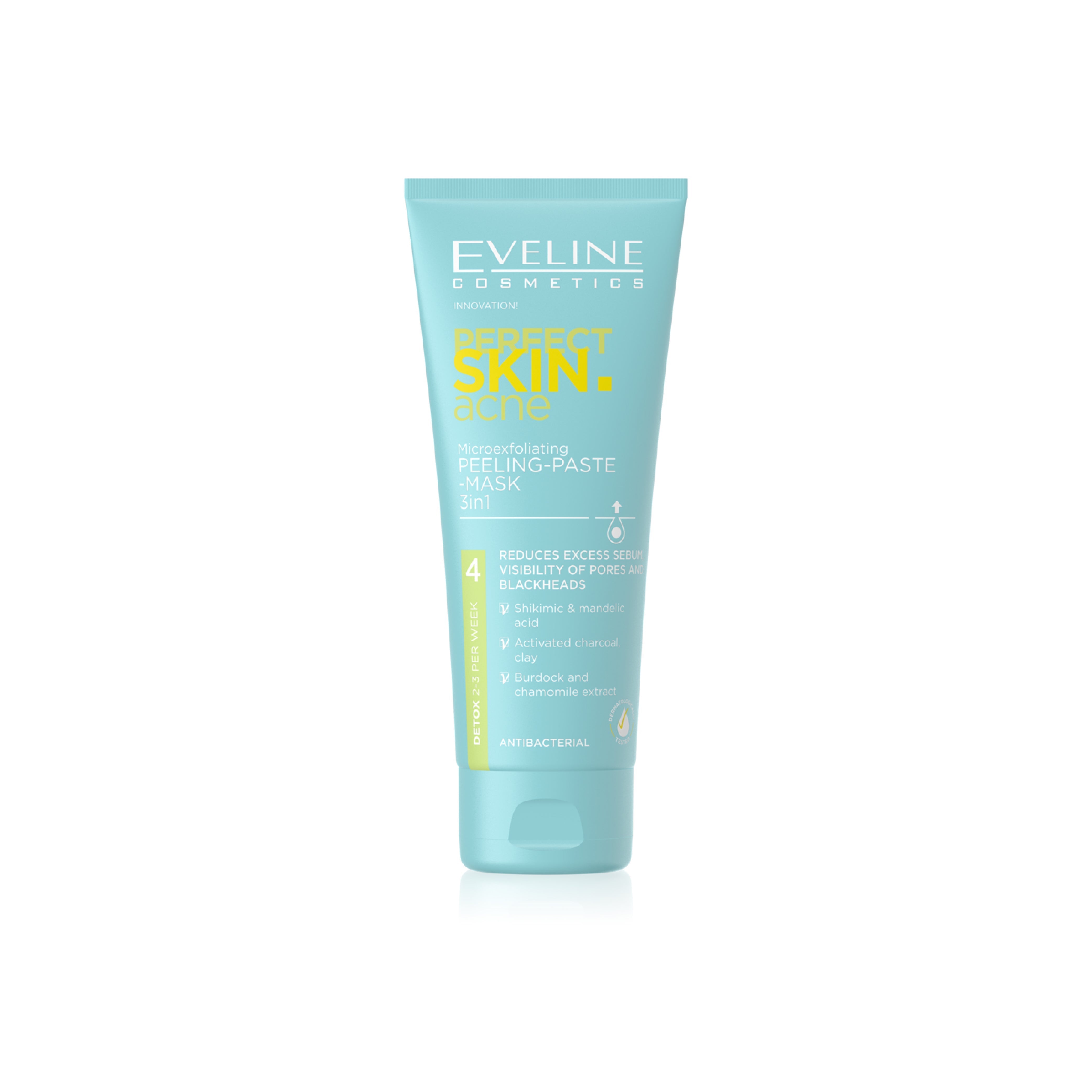 EVELINE PERFECT SKIN ACNE PEELING PASTE MASK 75ML Default Title - MamasJan skincare