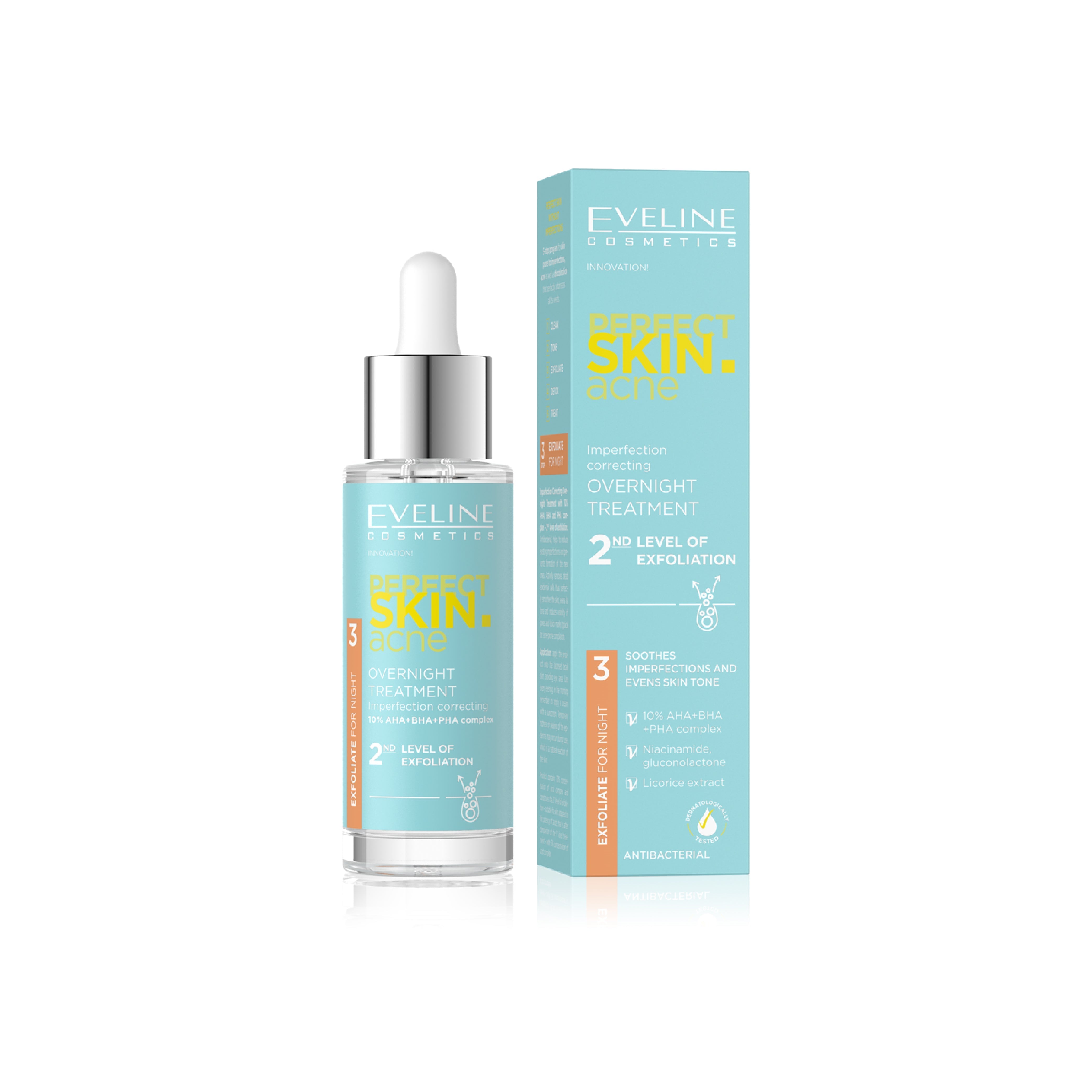EVELINE PERFECT SKIN ACNE OVERNIGHT TREATMENT 10% 2ND LEVEL Default Title - MamasJan skincare