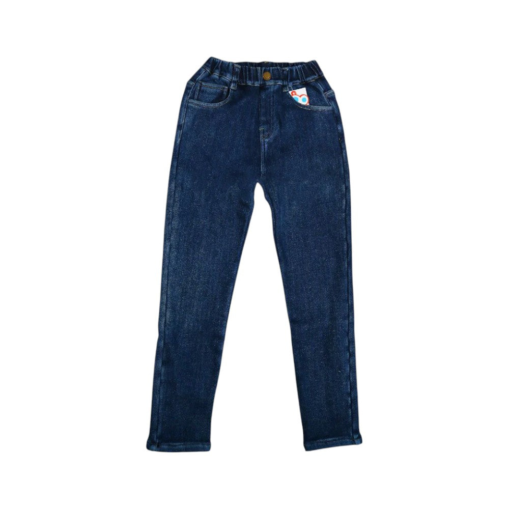 BOYS DENIM JEANS QUILTED MZW-24 8-9Y 35 Default Title - MamasJan KidsWear