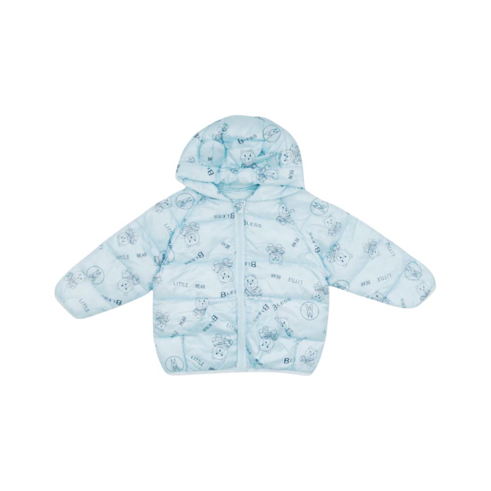 BOYS L/S PUFFER JACKET HOODED MZW-24 9-12M 68 Default Title - MamasJan KidsWear