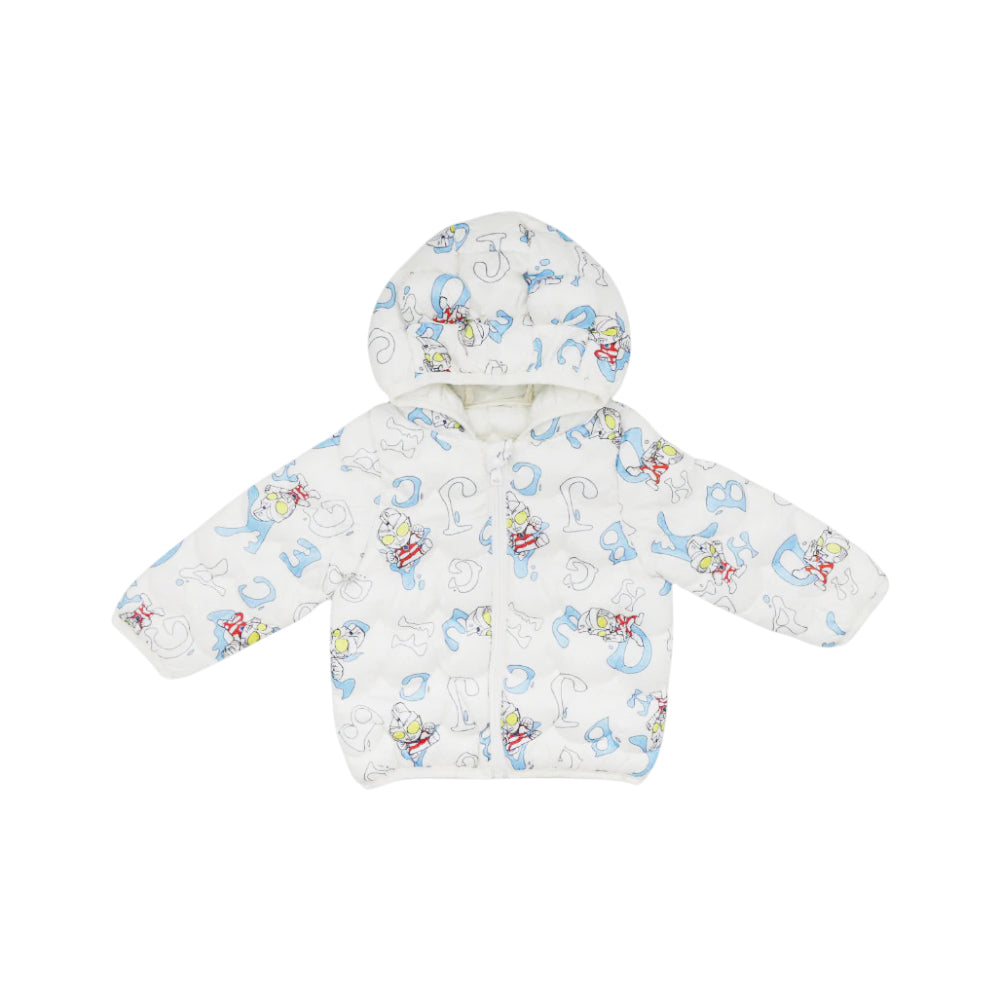 BOYS L/S PUFFER JACKET HOODED MZW-24 0-3M 65 Default Title - MamasJan KidsWear