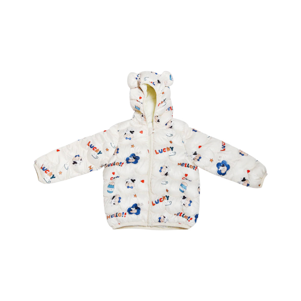 BOYS L/S PUFFER JACKET HOODED MZW-24 12-18M 69 Default Title - MamasJan KidsWear