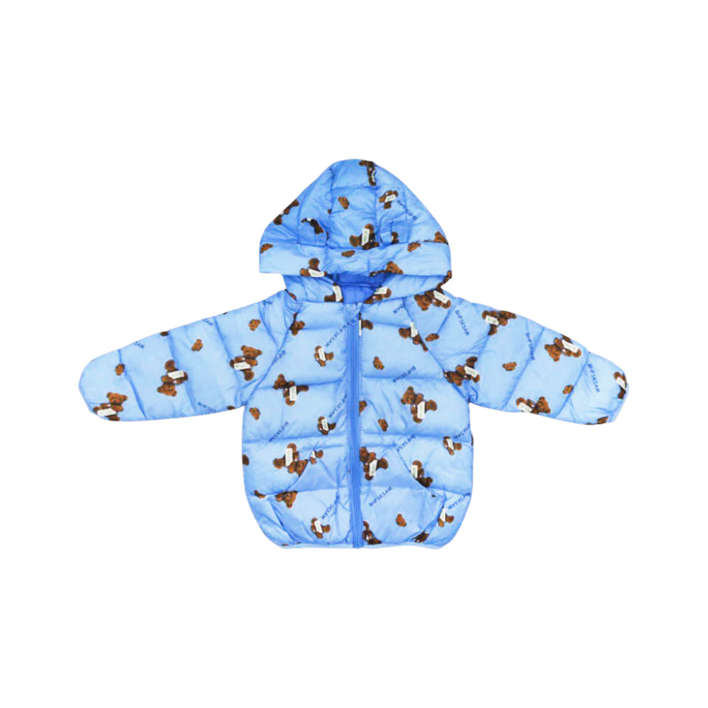 BOYS L/S PUFFER JACKET HOODED MZW-24 6-9M 63 Default Title - MamasJan KidsWear