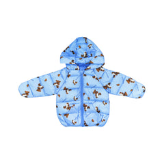 BOYS L/S PUFFER JACKET HOODED MZW-24 6-9M 63 Default Title - MamasJan KidsWear