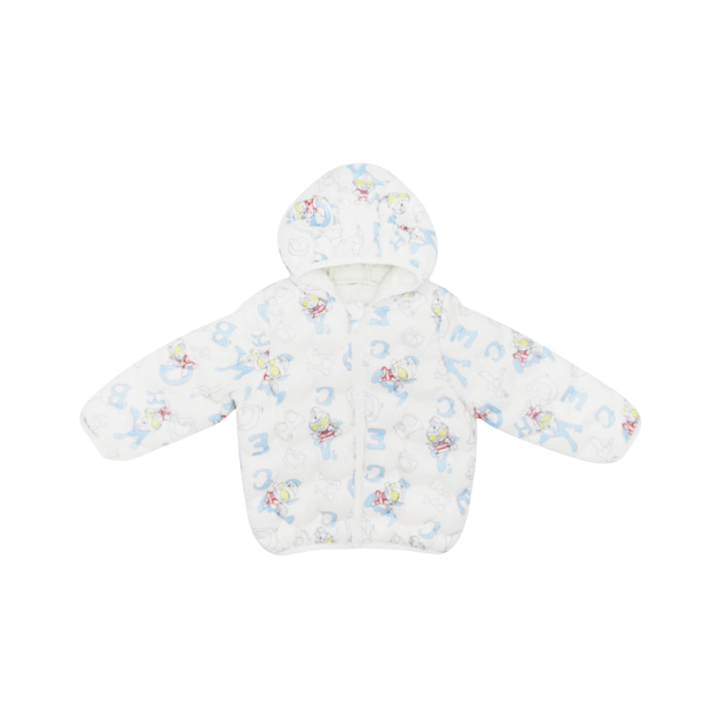 BOYS L/S PUFFER JACKET HOODED MZW-24 6-9M 65 Default Title - MamasJan KidsWear