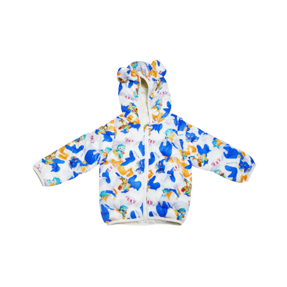 BOYS L/S PUFFER JACKET HOODED MZW-24 9-12M 60 Default Title - MamasJan KidsWear