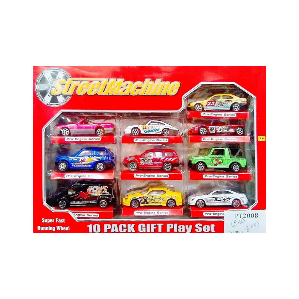PT2008 STREET MACHINE CAR DINKY 10PCS Default Title - MamasJan Toys