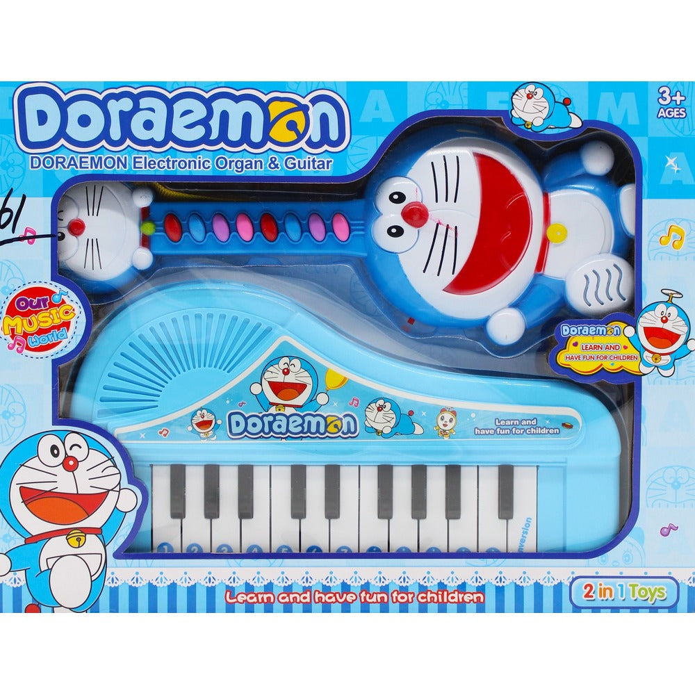 118D-02B DORAEMON PIANO W-GUITAR Default Title - MamasJan Toys