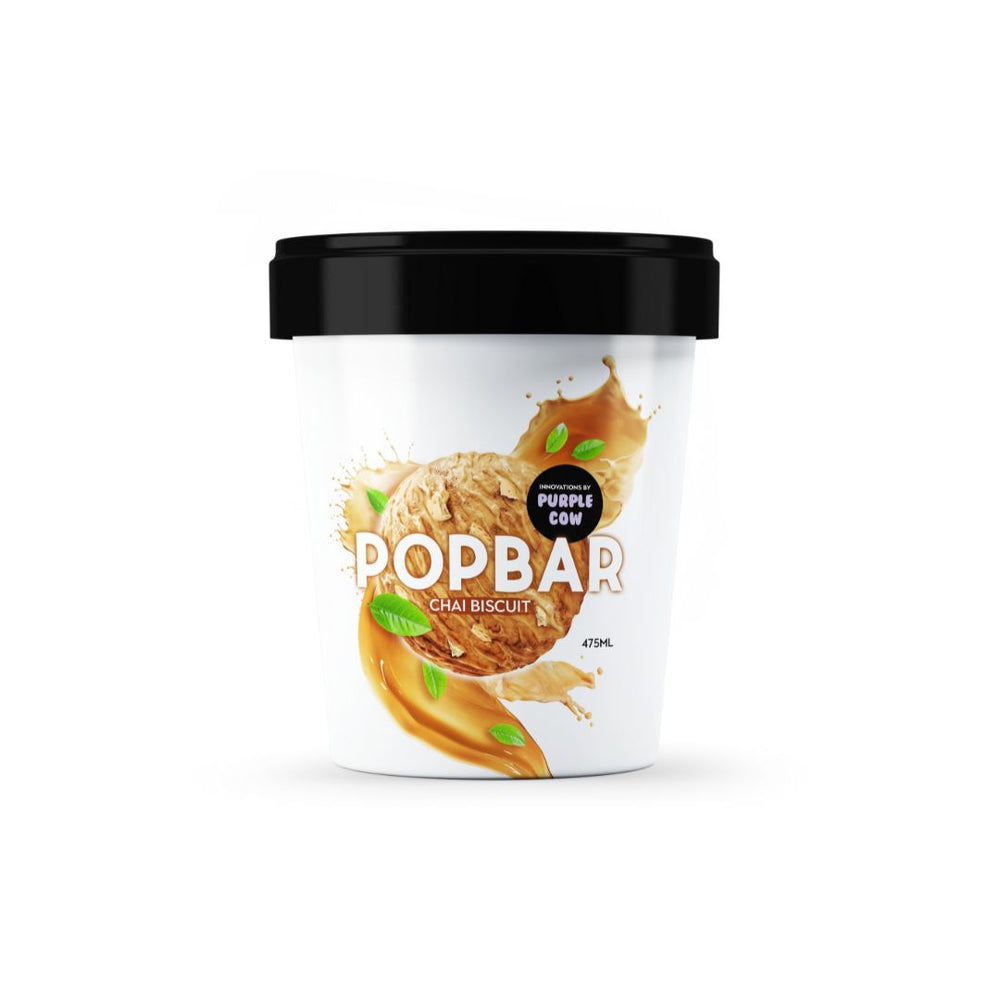 POPBAR CHAI ICE CREAM CUP 475 ML Default Title - MamasJan Grocery