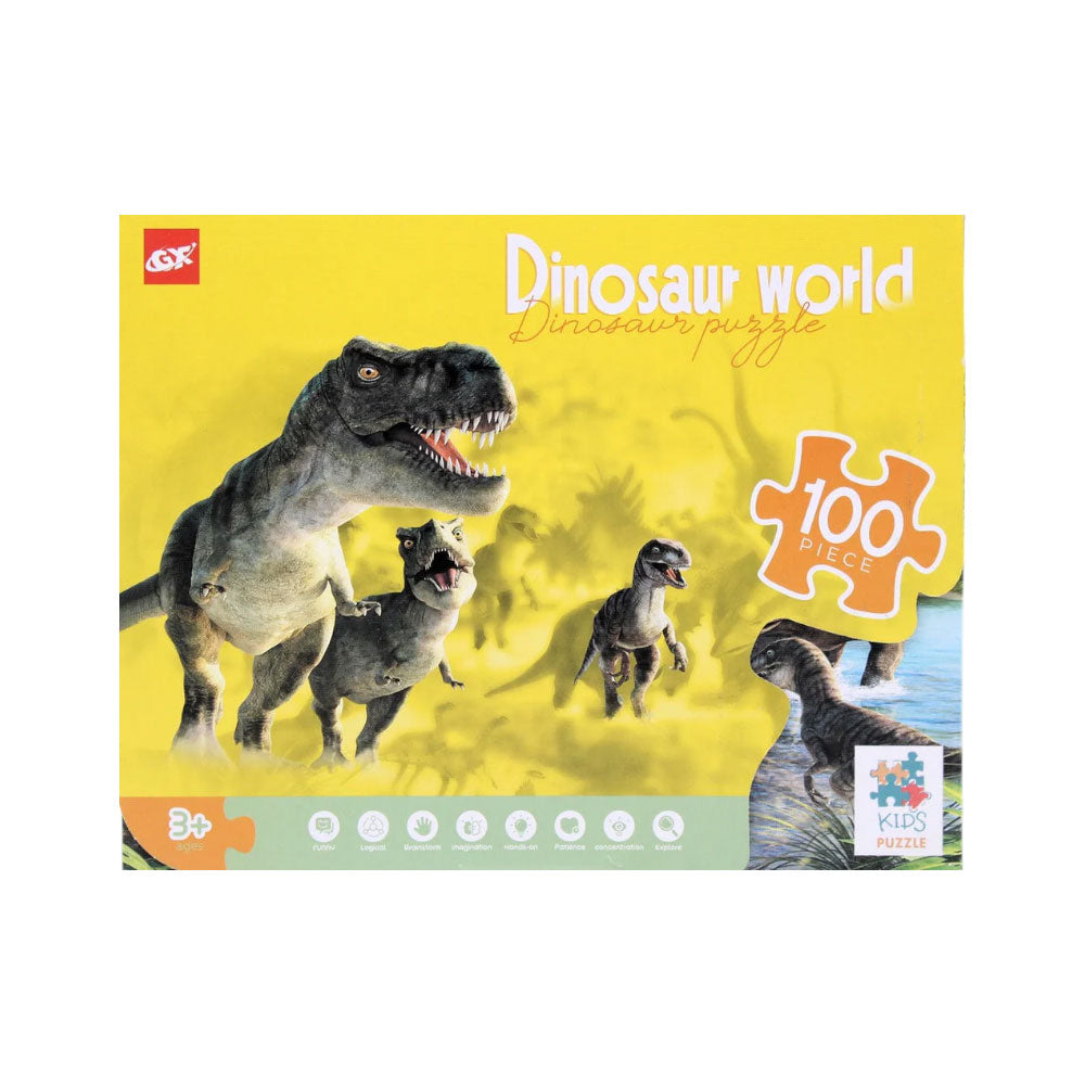 61003 DINOSAUR PUZZLE GAME 100PCS Default Title - MamasJan Toys