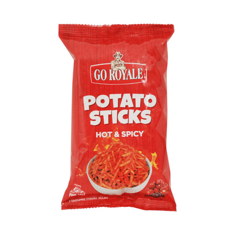 GO ROYALE POTATO STICKS HOT & SPICY 28 GM Default Title - MamasJan GroceryFoods