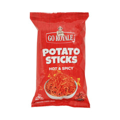 GO ROYALE POTATO STICKS HOT & SPICY 28 GM Default Title - MamasJan GroceryFoods