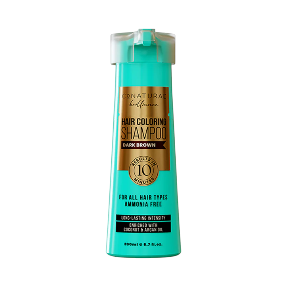 CONATURAL HAIR DYEING SHAMPOO -DARK BROWN Default Title - MamasJan Makeup