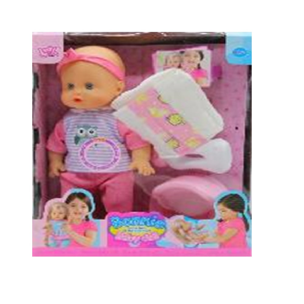 LD9707F-1 BONNIE BABY DOLL W-DIAPER 12 INCH Default Title - MamasJan Toys