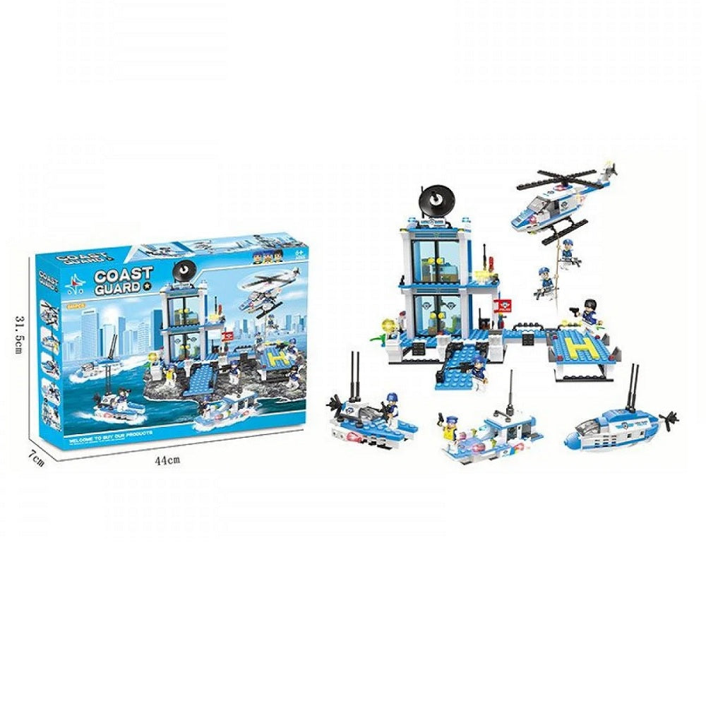 LX-A328 CITY COAST GUARD BLOCKS 645PCS Default Title - MamasJan Toys