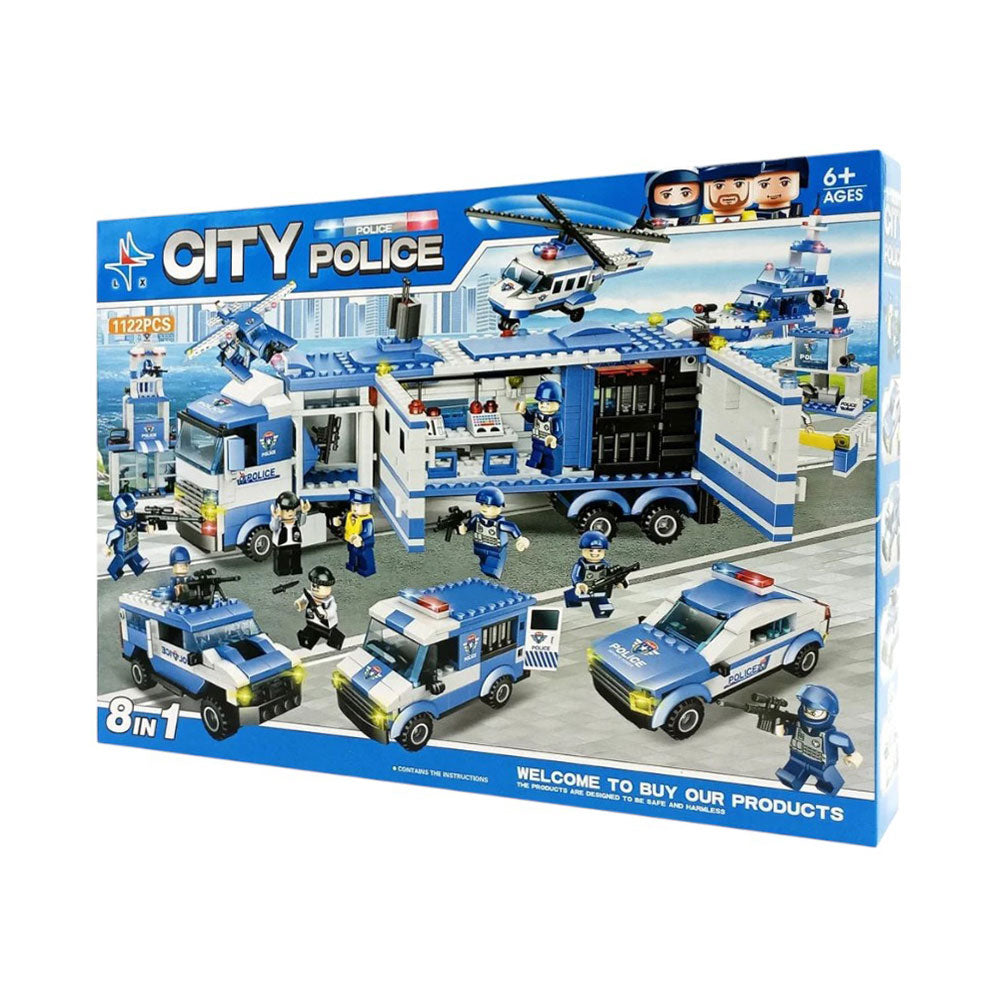 LX-A322 CITY POLICE BLOCKS SET 1122PCS Default Title - MamasJan Toys