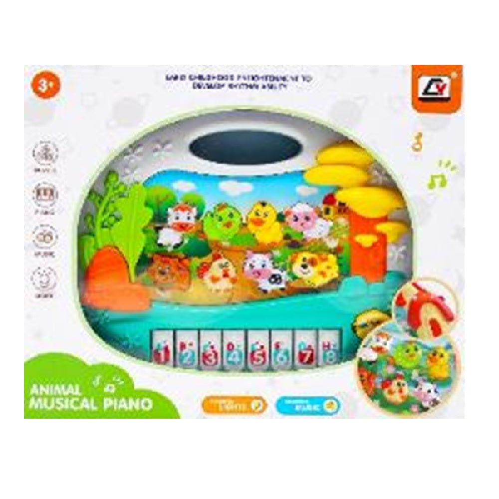 CY-8016 MUSICAL ANIMAL PIANO Default Title - MamasJan Toys