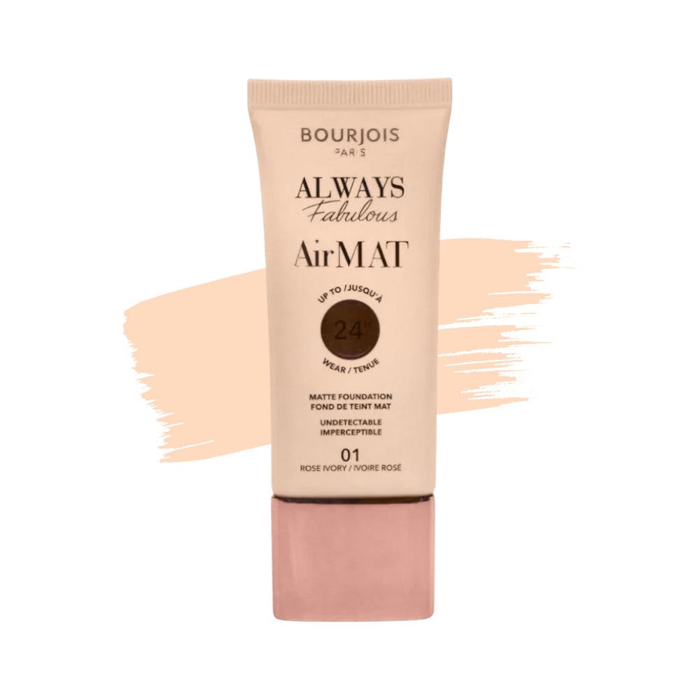 BJS ALWAYS FABULOUS AIR MAT FAOUNDATION ROSE IVORY 01 30ML Default Title - MamasJan Makeup