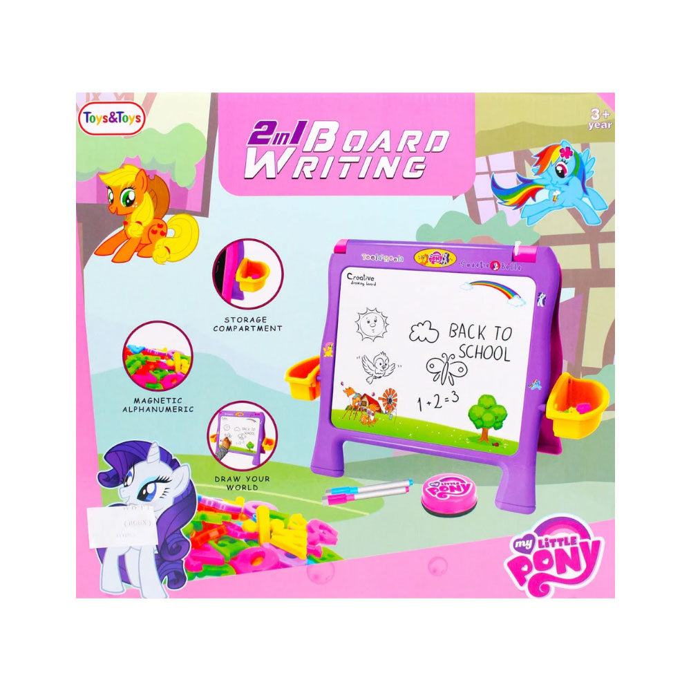 WB-P1 PONY WRITING BOARD 2IN1 Default Title - MamasJan Toys